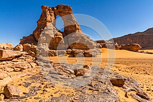 Saharaâ€™s landscape. Tassili Nâ€™Ajjer, South Algeria