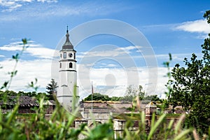 Sahat tower on Kalemegdan in Belgrade, Serbia