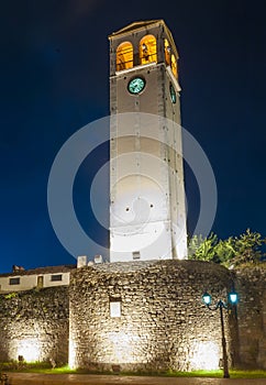 Sahati clock tower in Elbasan in Albania