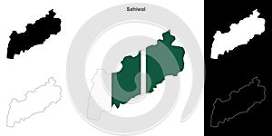 Sahiwal outline map