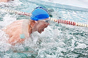 SAHYURTA, IRKUTSK REGION, RUSSIA - March 11.2017: Cup of Baikal. Interregional Winter Swimming Competitions