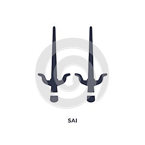 sai icon on white background. Simple element illustration from asian concept
