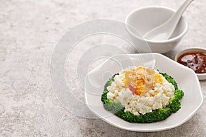 Sai pang xie, chinese imitated crab dish made with eggs