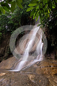 Sai Yok Noi waterfall in Kanchanaburi, Thailand