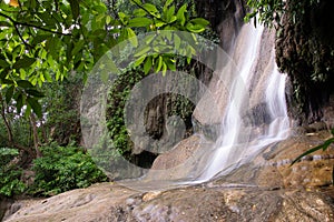 Sai Yok Noi waterfall in Kanchanaburi, Thailand