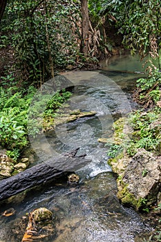 Sai Yok waterfall in national park, Kanchanaburi, Thailand.