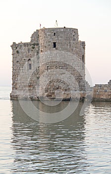 Saida castle in south Lebanon