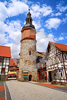 Saiger tower in Stolberg at Harz Germany