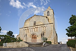 Saignon, Vaucluse, Provence-Alpes-Cote d\'Azur, France: the ancient church Notre-Dame de Pitie of the medieval village
