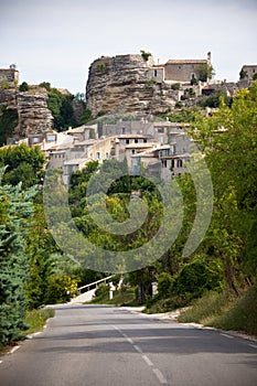 Saignon village view in Provence, France