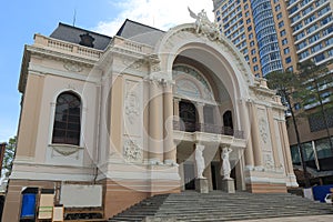 Saigon Opera House Khoi street cityscape Ho Chi Minh City Saigon Vietnam