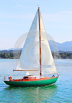 The sail boat. photo