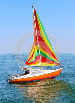 The sail boat.