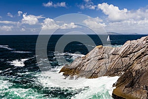 Sail boat at Dursey Sound