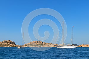 Sail boat for Excursion at the coast from Corsica