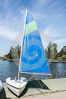 Sail Boat Small Sloop photo