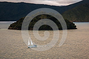 Sail boat in the water, NZ