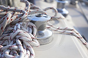 Sail Boat Winch / yachting photo