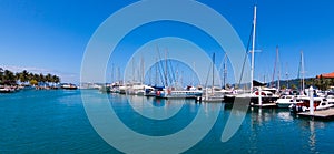 Sail boats with blue sky