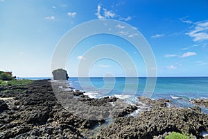 Sail rock in the kenting national park taiwan