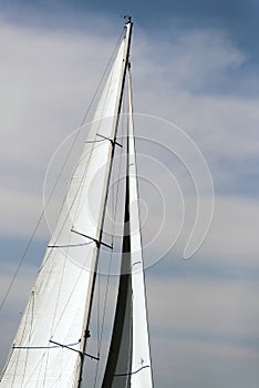 Sail of a sailboat