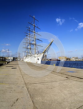 SAIL SHIP IN HARBOUR
