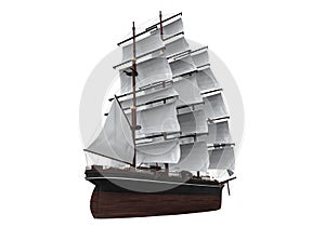 Sail Ship Isolated