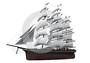 Sail Ship Isolated