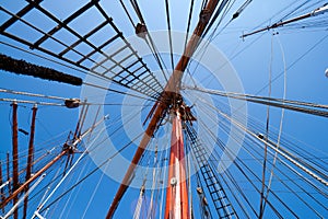 Sail ship mast