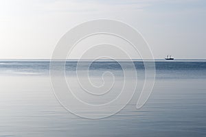 Sail ship on the ocean