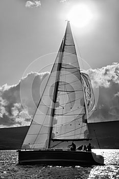 Sailboat in the action