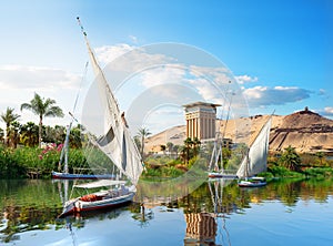 Sailboat in Aswan