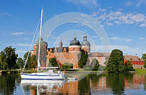 Sailboat at the Gripsholm castle