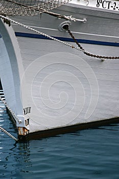 Sailboat in harbour photo
