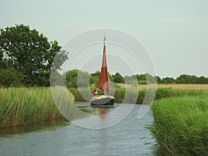 Sailboat Horsey Mere Norfolk Broads