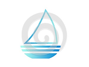 Sailboat icon or logo
