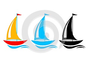 Sailboat icons