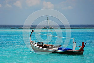 Sailboat in Indian ocean