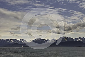 Sailboat on the Kachemak Bay