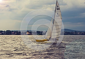 Sailboat on the lake