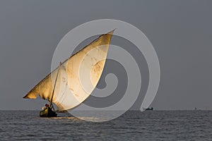 Sailboat on Lake Victoria