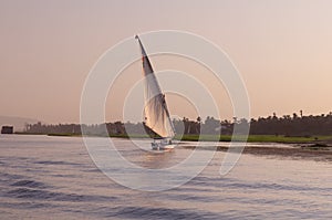 Sailboat on Nile River