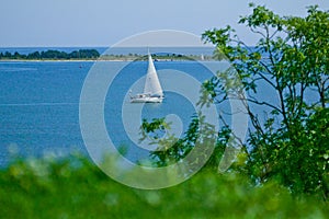 Sailboat on the ocean