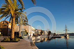 Sailboat at the pier photo