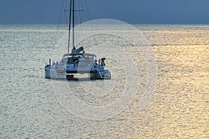 Sailboat at Quiet Water, Punta del Este