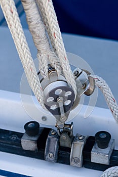 Sailboat Rigging Pulley and Tackle