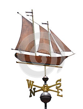 Sailboat (Schooner) Weather Vane