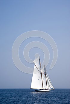 Sailboat on sea