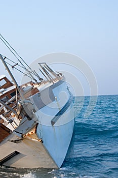 Segelboot Wrack 