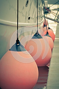 Sailboat Side Fenders CloseUp photo
